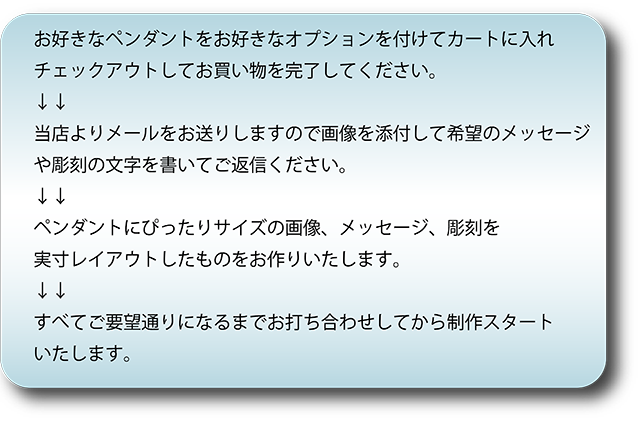 イニシャル彫刻　メッセージ彫刻　記念日プレゼント